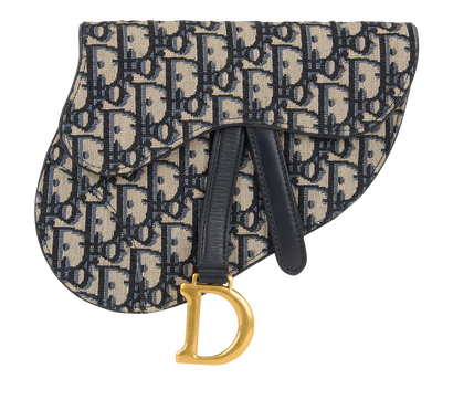 Saddle Belt Bag, &pound;650, Handbags, Blue, Canvas/Leather, Front view